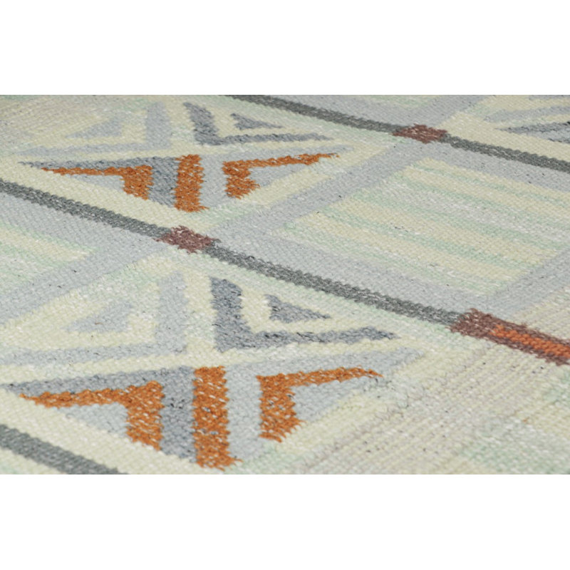 Scandinavian Wool Geometric Area Rug, Rectangle 10' x 14'