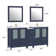 Arroyos 72'' Double Bathroom Vanity with Ceramic Top with Mirror