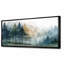 «Morning Fog Pine Tree Mountain Trail», reproduction d'art sur toile encadrée en pin-1293984829-1293984826-1293984824