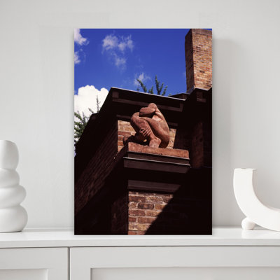 Low Angle View Of A House Frank Lloyd Wright Home And Studio Oak Park Cook County Illinois USA by Alex Kedler - Wrapped Canvas Print