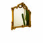 Miroir, miroir pu de style baroque avec un cadre doré orné