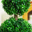 Plante artificielle pour le bureau - 2 arbres en plastique 23,5 po Earthy Charm Decor