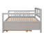 Lit de jour double en bois avec lit gigogne simple, gris-417370929-417370930