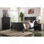 Élégante commode 1 pièce avec tiroirs de couleur noire