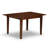 5 Piece Dining Set Includes a Rectangle Dining Room Table with Butterfly Leaf and 4 Wood Seat Chairs, Mahogany
