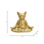 Sculpture de chat Hudkins 7 po - Statue décorative en polyrésine, studio de yoga, idée de cadeau Yogi-2114273740