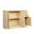 43.3 Inch Oak Buffet Sideboard In Home Style - Modern With 2 Doors, 1 Storage, Drawers For Dining & Entryway Wood Storage Serving Cabinet Room, Inch,