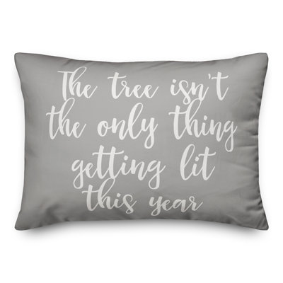  L'arbre n'est pas la seule chose à être éclairée cette année Coussin lombaire