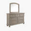 Commode double 7 tiroirs avec miroir Austinburg