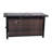 Yuritzi Outdoor 50,000 BTU Fire Table with Steel Top and Wicker Base