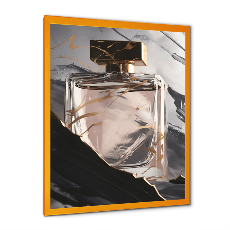 L'essence du parfum I - impression, H 32 po x l 24 po x P 1 po, Encadrement doré