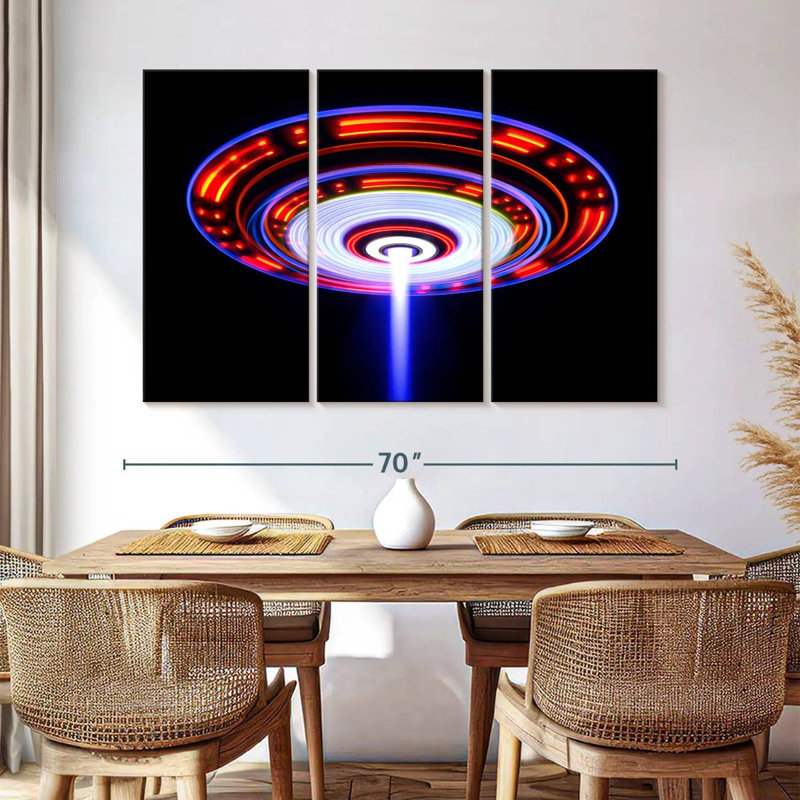 Kelan UFO Lights, 42" H x 65" W