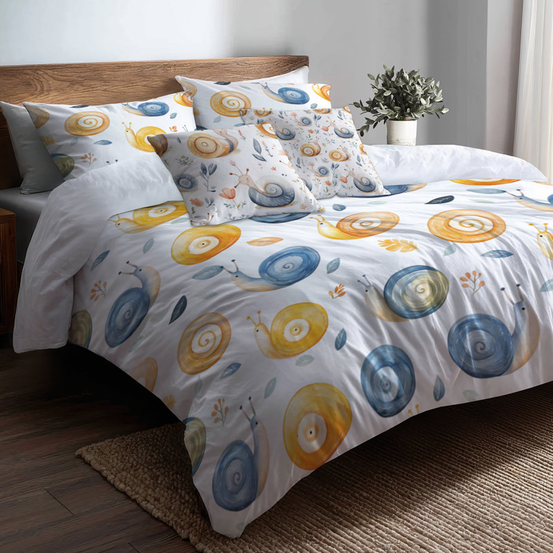 Ensemble de literie pour 3 enfants avec housse de couette et coussin décoratif Kids, Grand lit