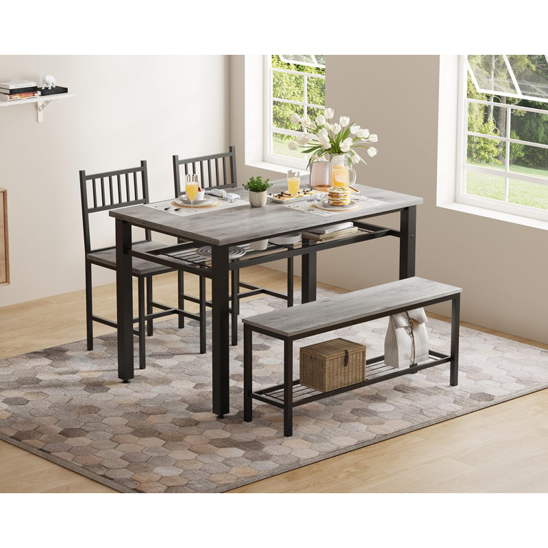 4 - Person Dining Set, Grey