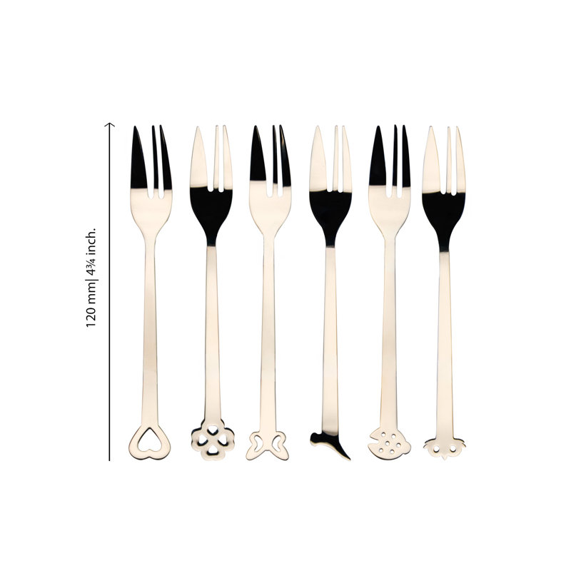 Mepra Gift Box 6 Pcs Cake Forks Evento Stainless Steel