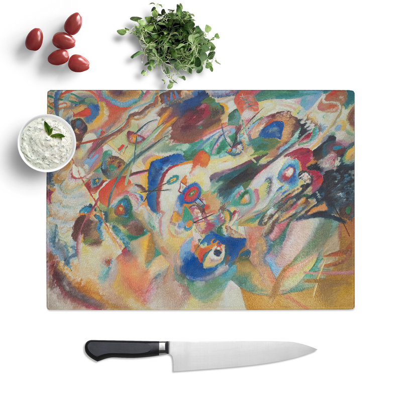Composition VII by Wassily Kandinsky Chopping Board, 0.4cm H x 20cm W x 28.5cm L
