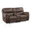 Ensemble de canapé moelleux 2 pièces avec canapé inclinable et causeuse en microfibre-365021921