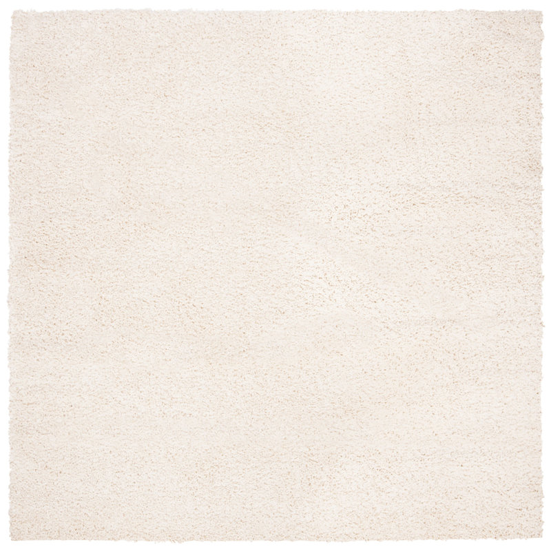 Peake Solid Colour Area Rug, Square 122cm, Beige