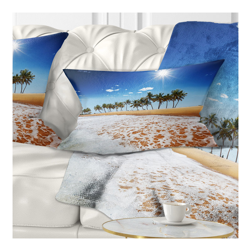Coussin lombaire en mer et palmier magnifique shore shore