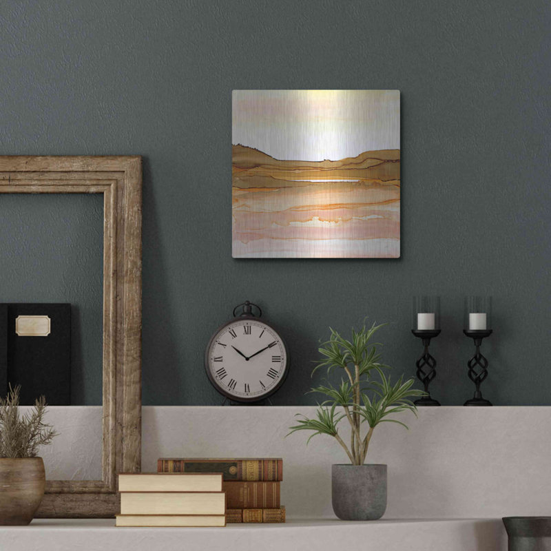 Brayden Studio «Desertscape II» par Chris Paschke, art mural en métal, H 12 po x l 12 po
