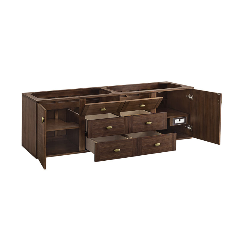 Amberly 72" Double Bathroom Vanity Base Only