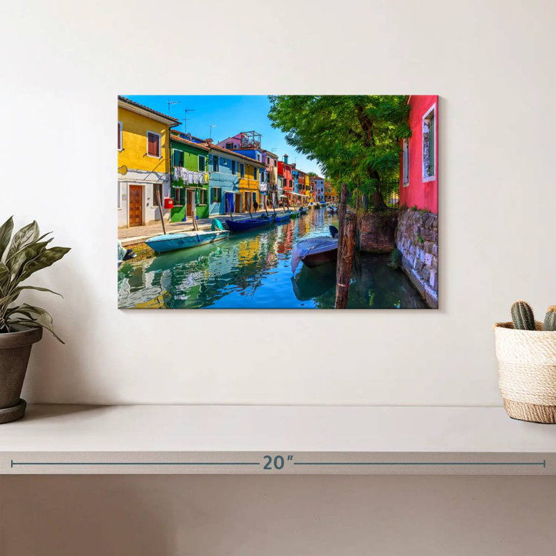 Lilie, vibrant Burano Canal, H 8 po x l 12 po