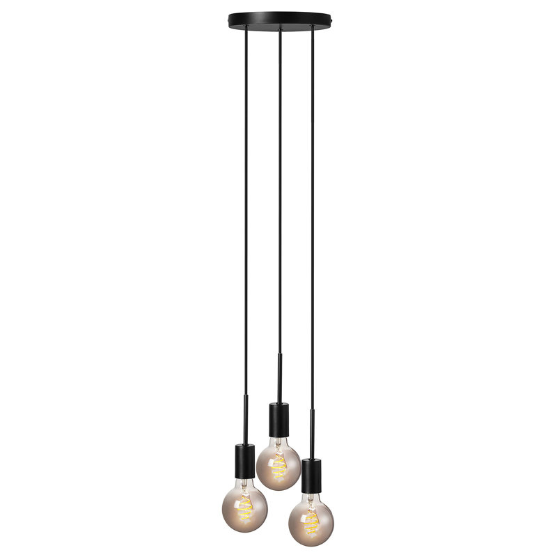 Paco 3 - Light Cluster Pendant, Black