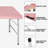 4Ft Pink Camping Folding Table. Indoor & Outdoor Versatile Use. 135Kg Max Weight Bearing. Foldable With Fixed Grip For Easy Mobility. Smooth And Waterproof Surface. Triangular Structure Enhanced