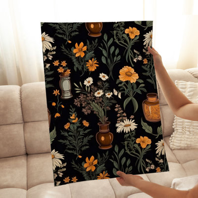 «Botanical Fall Botanical Pattern II Cottage», reproduction d'art non encadrée