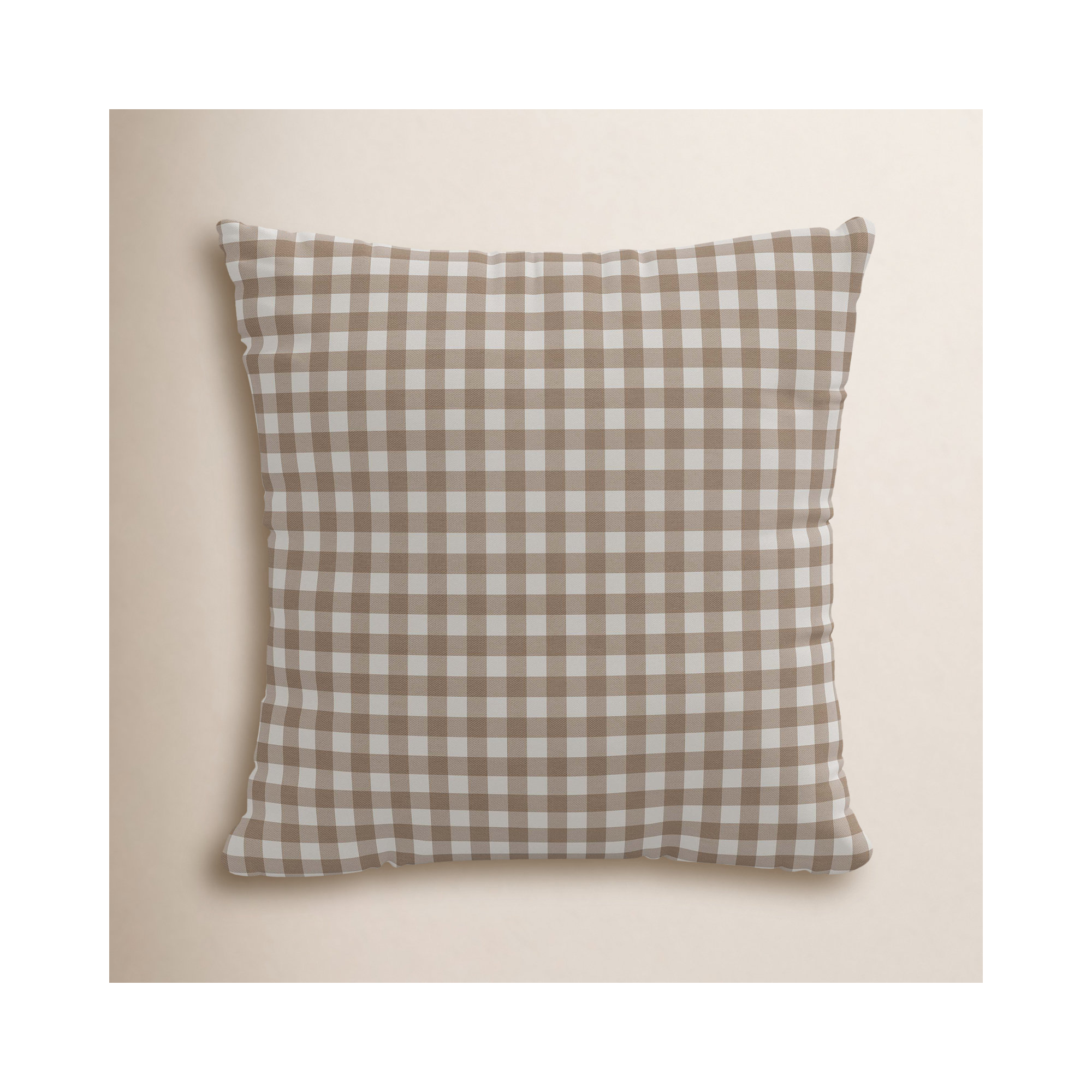 Arkins Plaid Cotton Throw Pillow, 18, Cover