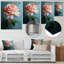 Décoration murale rose, vert, rose, roses-1531649901-1531649902