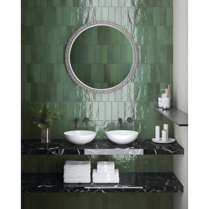 Passion 2.56 W x 7.87 L Tile, Verde