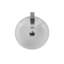 Lavabo de comptoir rond en céramique de 15,75 po de diamètre blanc, certifié CUPC