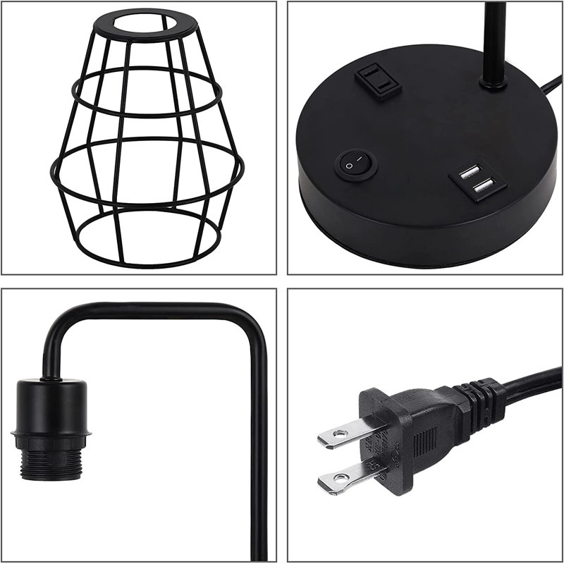 Claredon Metal USB Desk Lamp