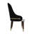 Simoneau Upholstered Leather Dining Chair With Rubberwood Frame And Legs With Gold Accents Simoneau Collection-106378370