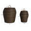 Coastal Rattan Basket With Handles-477261635