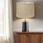 Abat-jour tambour en lin jaune clair-122876998