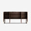 Buffet artistique 3D Wave, plateau autocollant en marbre, style américain antique pour rangement dans la salle à manger avec autocollant, utilisation multi-scénario, style et métal