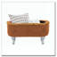 Banc de rangement avec repose-pieds en tissu-893364606