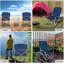 Chaise de camping inclinable Gencie