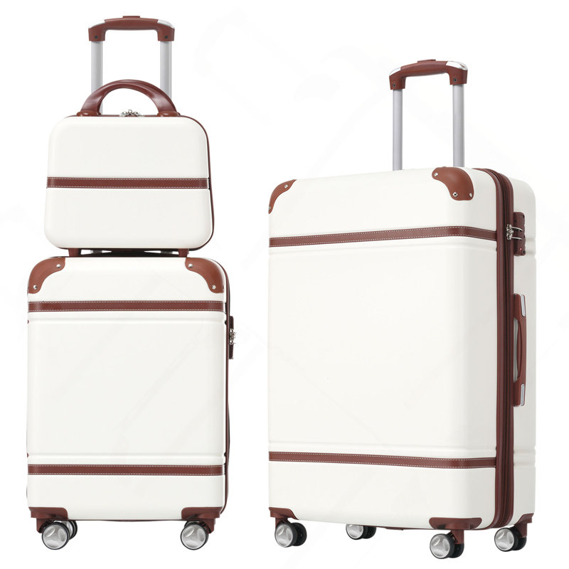 Ensemble de 3 valises à roulettes Hardshell avec valise TSA