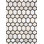 Area Cowhide Geometric Area Rug in Ivory/Cola