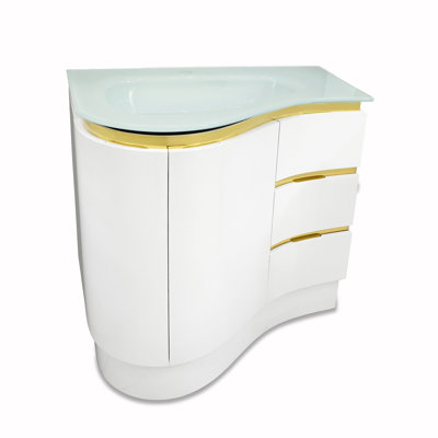 Meuble-lavabo simple 32 po avec plateau Shante