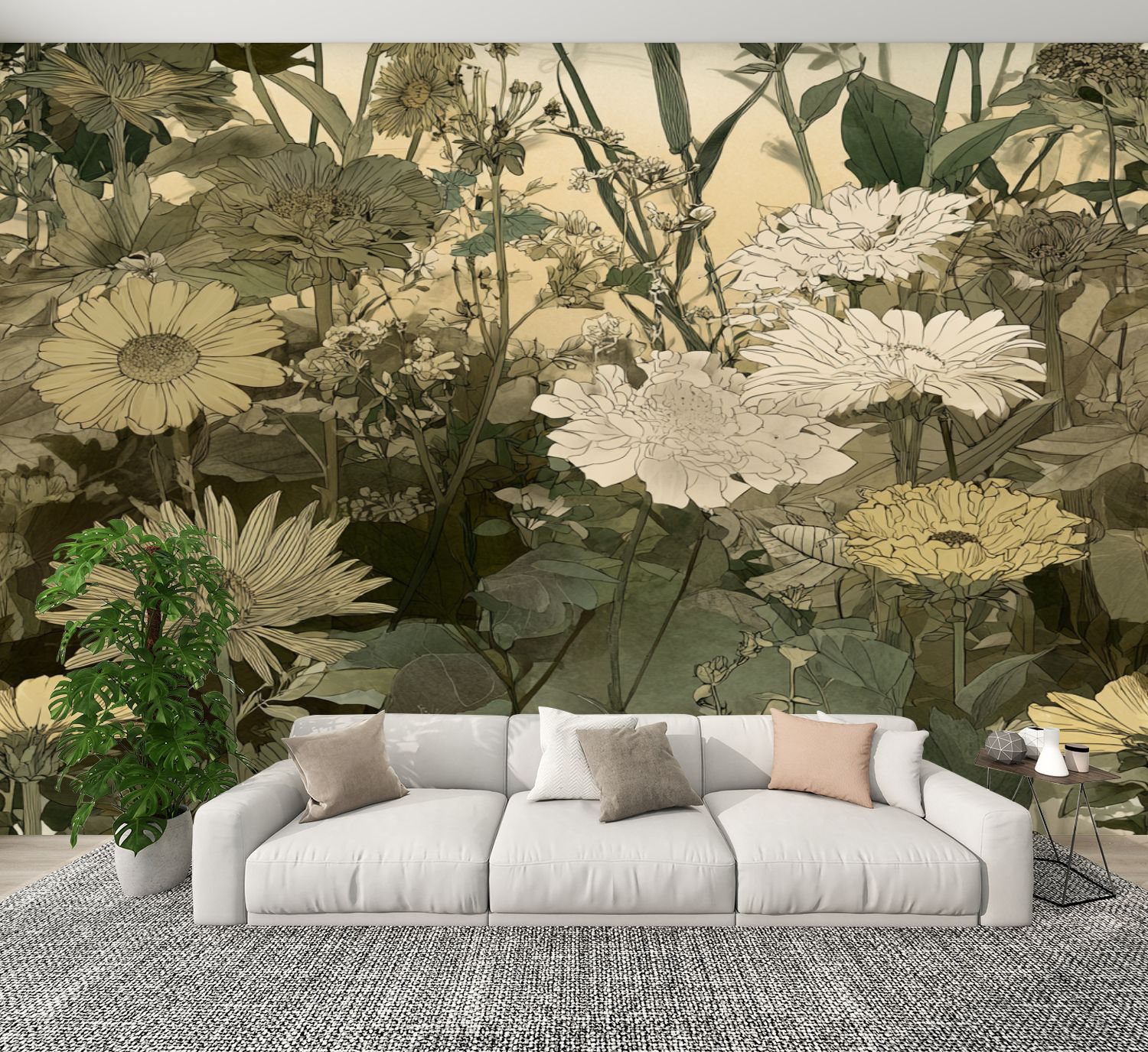 Red Barrel Studio Vintage Peel and Stick Wallpaper Vintage Prairie ...