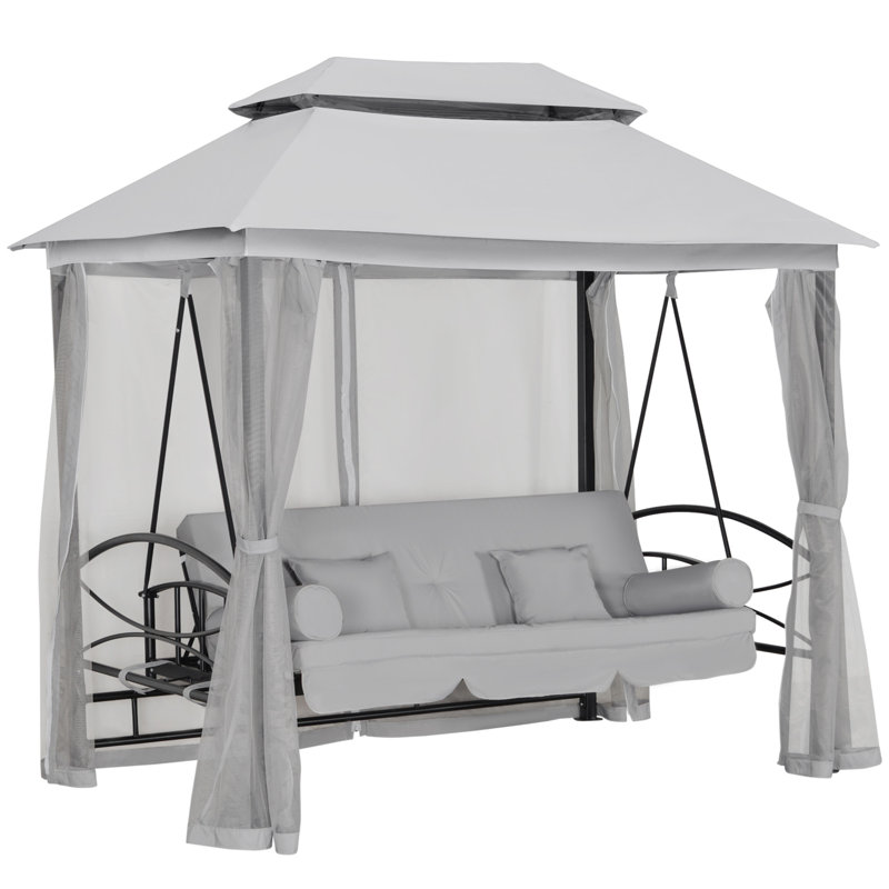Abbey-Leigh 3 Person Porch Swing with Canopy