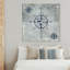 Boussole en bleu - Peinture sur toile-57096791-57096787
