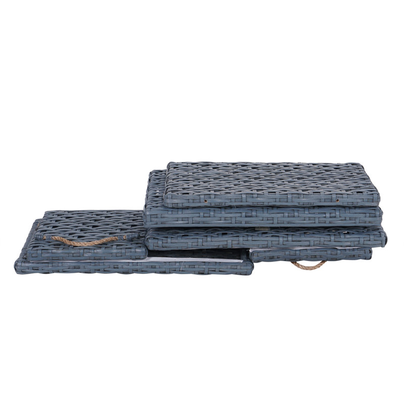 Wicker Trunk, Blue