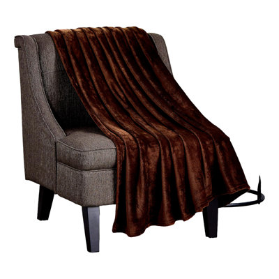 CozyMocha Oversized Microfiber Velvet Throw Blanket - Breathable, Machine Washable, 70x60