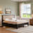 Modern Solid Pine Platform Queen Bed Frame-682227718-682227719