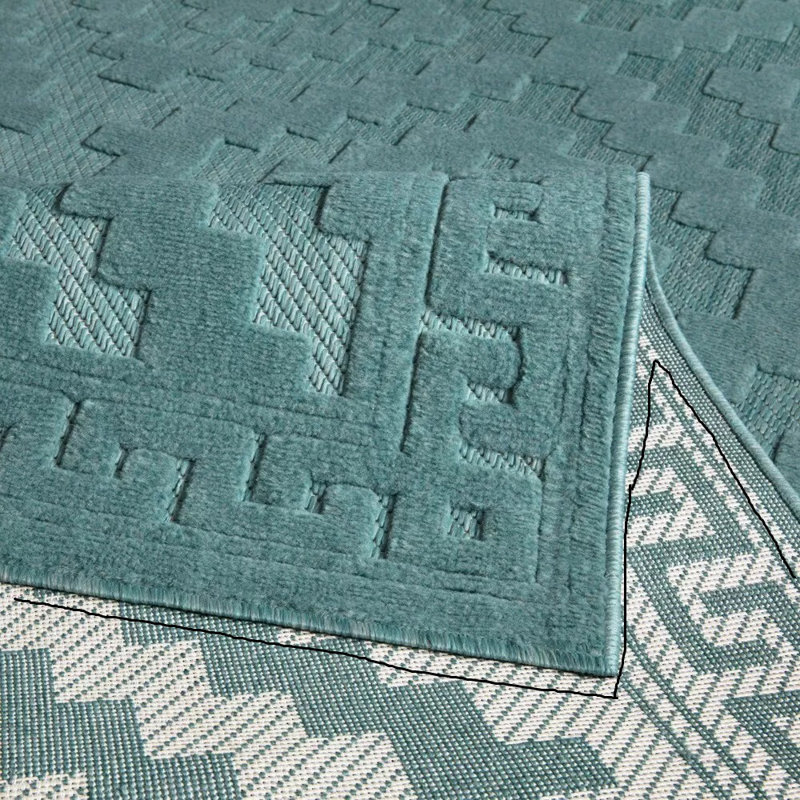 Geometric Area Rug, Rectangle 200 x 290 cm